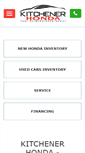 Mobile Screenshot of kitchenerhonda.com